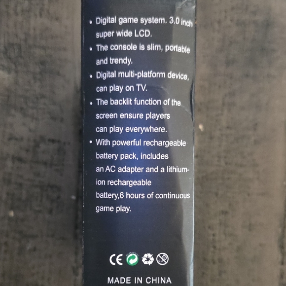 Handheld Gaming Console - Black